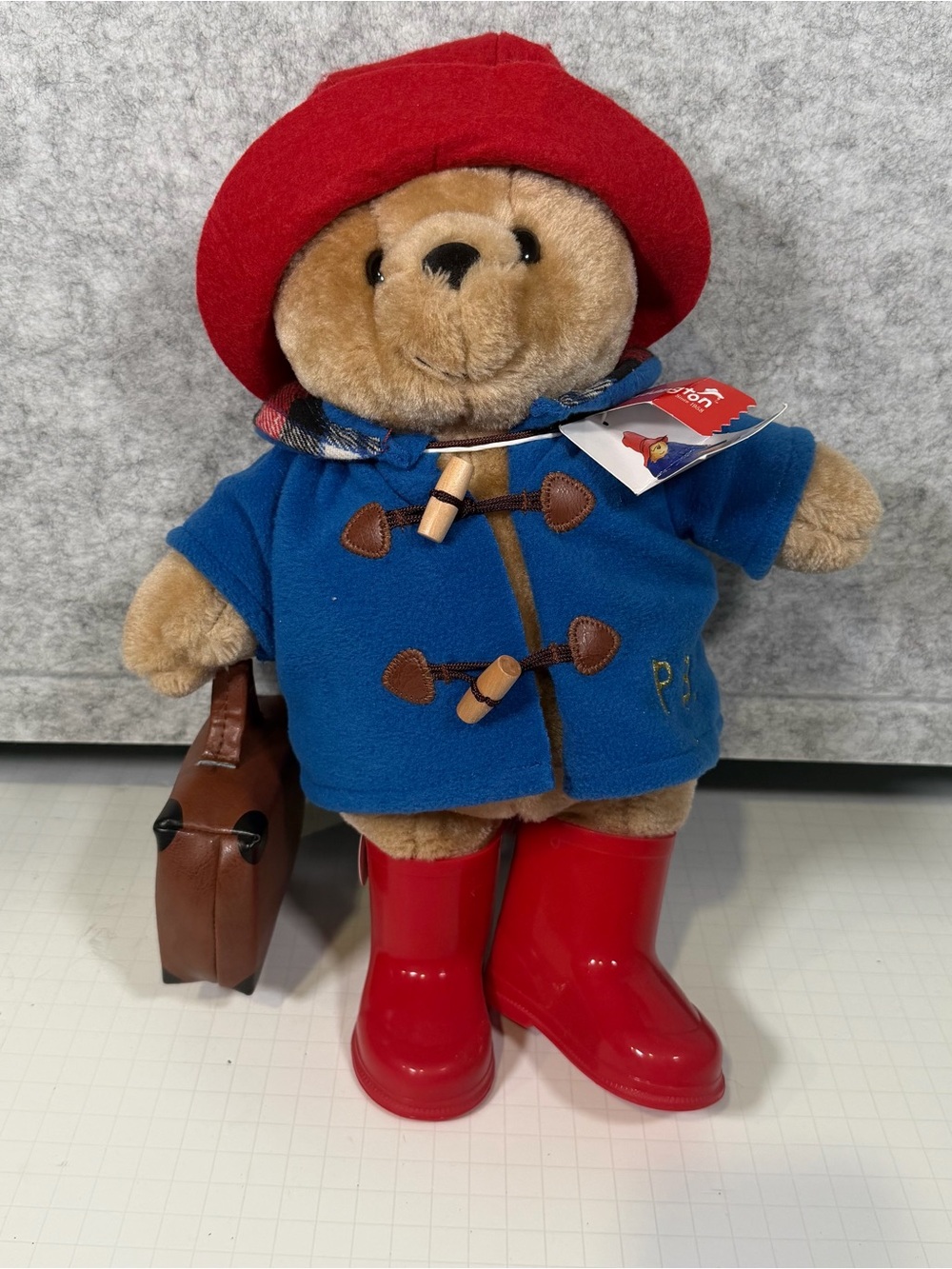 Paddington Bear Large 15.75" Plush Boots & Case 2022 England Tags Attached NEW